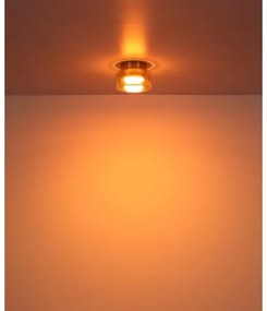 Plafonieră LED Globo 16055DG HIGGINS 1xGX53/6W/230V d. 13 cm maro