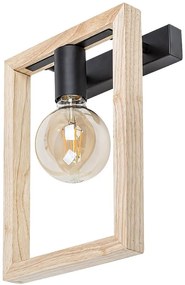 Aplica de perete design industrial Indigo negru