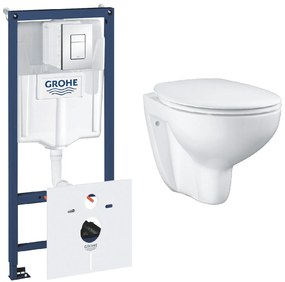 Set cadru încastrat Grohe Rapid SL 38827000, set Vas+capac soft close Grohe Bau Ceramic 39351000