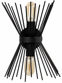 Aplica de Perete Kirpi - 3091, Soclu E27, Max. 40W, Culoare Negru