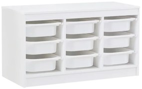Organizator TRIMAL Cu Cutii Depozitare Alb