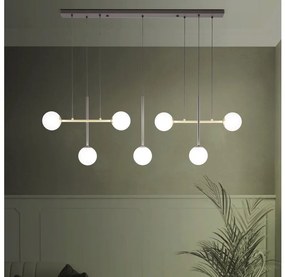 Lustră pe cablu Eglo 390178 PAZ 7xE14/40W/230V auriu/negru