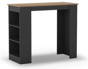 Masă de bar cu blat cu aspect de lemn de stejar 47x120 cm Peru – Marckeric