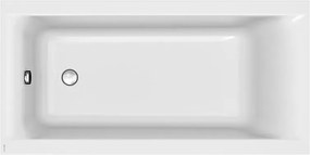 Cada baie incastrata Cersanit Larga, 150 x 75 cm, dreptunghiulara, alb lucios - Resigilata