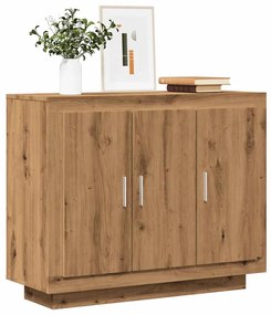 vidaXL Dulap, Stejar artizanal, 92x35x75 cm, lemn compozit