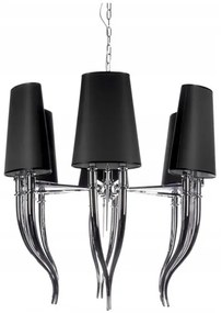 Azzardo AZ1390 - Lustră pe lanț DIABLO 12xE14/11W/230V negru