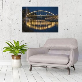 Tablou pe sticlă cu făntână arteziană (70x50 cm)