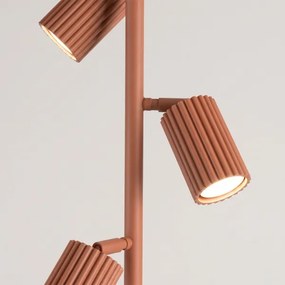 Sollux SL.2024 - Lampadar KARBON 3xGU10/10W/230V portocaliu