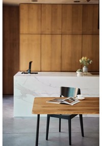 Masă dining din lemn de stejar 200x90 cm Kula – The Beds