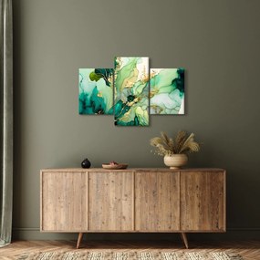 Tablou - Abstractizare verde (90x60 cm)