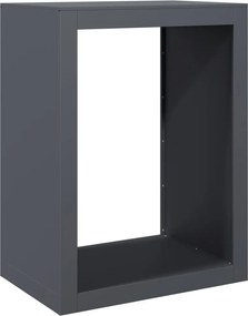 vidaXL Rastel pentru lemne de foc, antracit, 60x40x80 cm, oțel