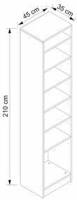 Dulap cu rafturi Nemake 15 (antracit) . 1093931