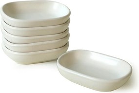 Set 6 boluri 275KRM2136, alb mat, ceramica, 11 cm