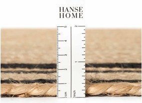 Covor negru/în culoare naturală reversibil/țesut manual din iută 120x170 cm Jutta – Hanse Home
