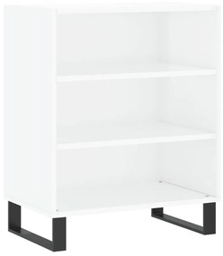 vidaXL Servantă, alb extralucios, 57x35x70 cm, lemn compozit