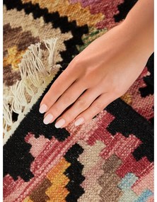 Covor tip traversă reversibil, țesut manual din lână 60x190 cm Kamal Zara – Nouristan