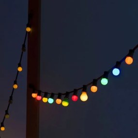 Lanț LED RGB de exterior STRING 13 m 15xLED/0,5W/230V IP44