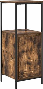 vidaXL Dulap de baie cu rafturi stejar afumat 36x35x95 cm