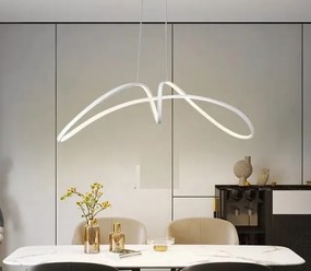 Lustră LED cu Telecomandă, 108W, Alb