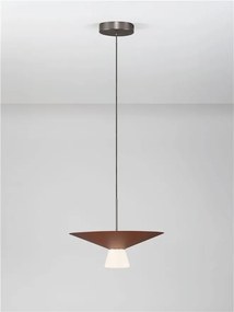 Lustra LED suspendata BARIS Rust Brown 38cm