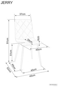 Scaun de masa JEROME din catifea olive