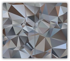 Tocator din sticla triunghiuri abstracte