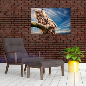 Tablou cu bufnița (90x60 cm)