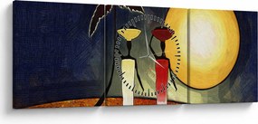 Tabloupicturii străveche (cu ceas) (90x30 cm)