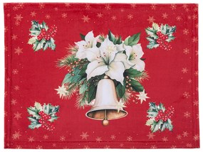 Set de 4 șervete și traversă de masă RED POINSETTIA