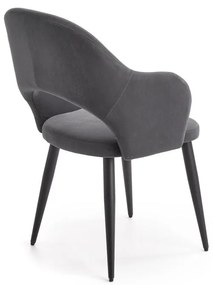 Scaun de bucaterie Rainer, gri/negru