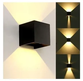Aplică LED de exterior KREON 2xLED/3W/230V IP54 3000K negru