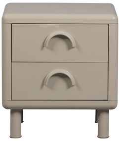 Noptieră bej din metal Rune – WOOOD