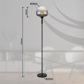 Globo 15548S2 - Lampă de podea MAXY 1xE27/40W/230V neagră