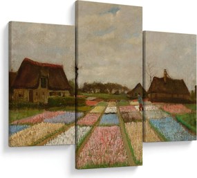 Tablou - Vincent van Gogh, Flower Beds in Holland, reproducere (90x60 cm)