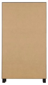 Vitrină neagră din lemn de pin 110x200 cm Goos – WOOOD