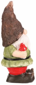 Decorațiuni de grădină Pitic cu haină verde, 19 x18 x 42 cm