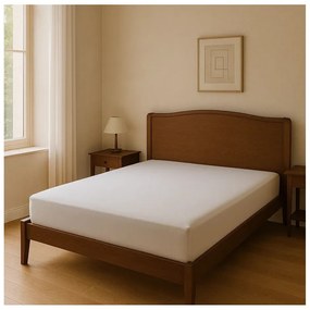 Cearceaf alb din bumbac ranforcé cu elastic 200x140 cm Ranforce – Mila Home Luxury