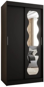 Dulap de haine 100 cm Spock (Negru). 1126069