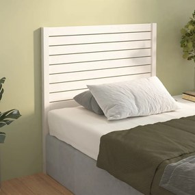 818996 vidaXL Tăblie de pat, alb, 81x4x100 cm, lemn masiv de pin