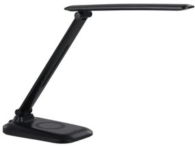 Immax 09106L - Lampă de birou LED LUMI, cu dimmer și încărcare wireless QI, LED/7W/230V, negru