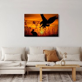 Tablou cu silueta prădătorului (90x60 cm)