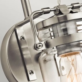 Aplică BRINLEY 1xE27/60W/230V crom mat Elstead KL-BRINLEY1-NI