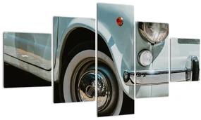 Tablou - mașina retro Fiat (125x70 cm), în 40 de alte dimensiuni noi