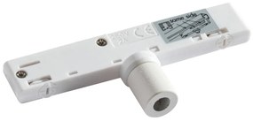 Lampă suspendată de design albă, incl. adaptor de șină monofazat - Slimline Tuba Small