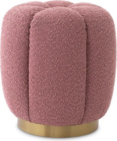Taburete elegant design LUX Orchanic, Bouclé rose