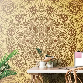 Tapet autoadeziv Mandala decorativă cu dantelă