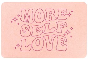 Covoraș de baie roz deschis 39x60 cm More Self Love – Artsy Doormats