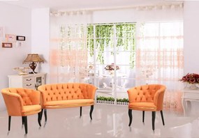 Set canapea Milano Relax Homs textil mustar gold