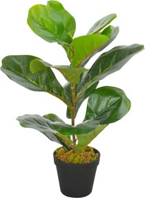 vidaXL Plantă artificială ficus cu ghiveci, verde, 45 cm