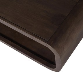 Măsuță de cafea în culoare naturală închisă din lemn de mango 60x120 cm Kinu – WOOOD